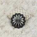 Silver flower concho Ring