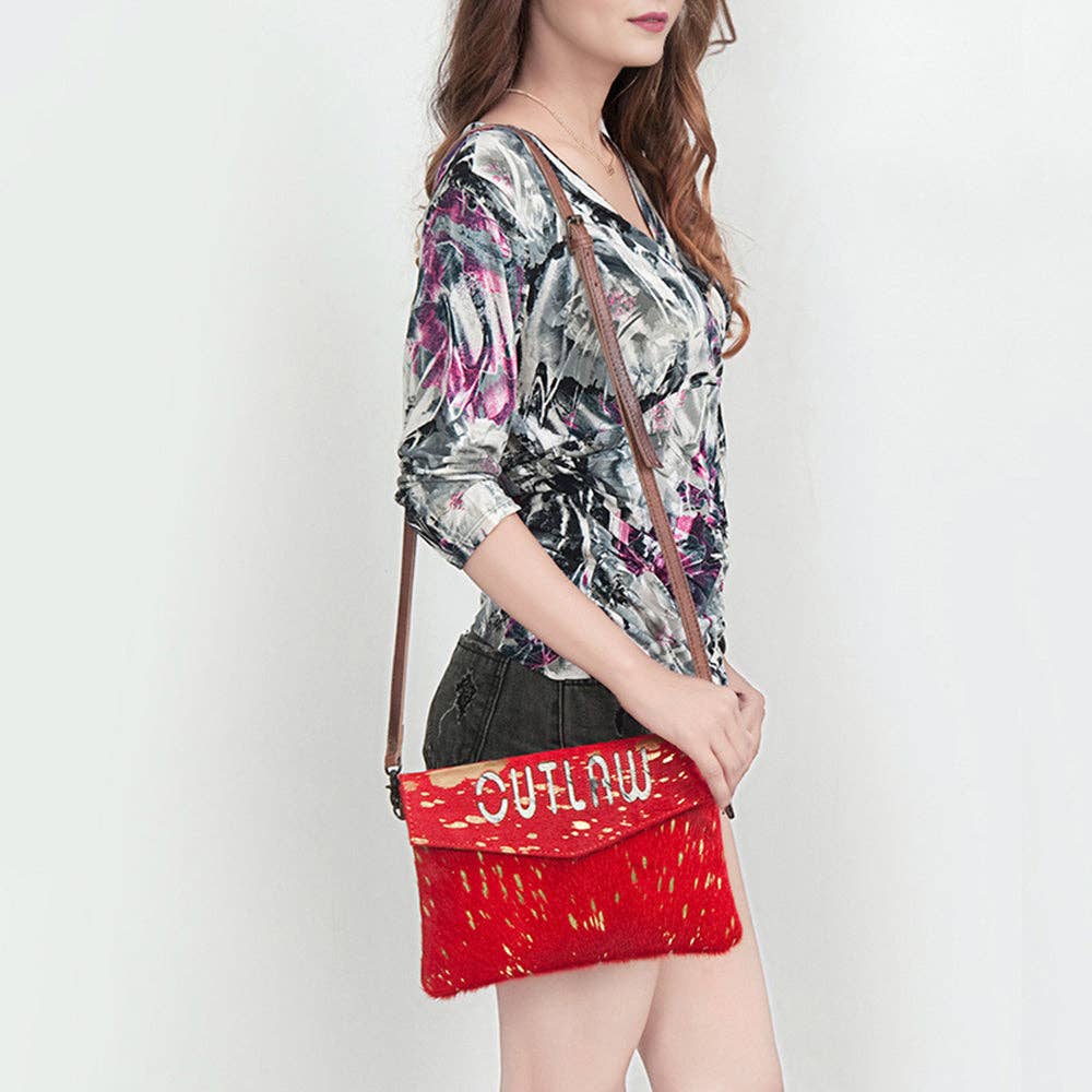 ADBGS178O Envelope Genuine Western Leather Women Bag Ellie