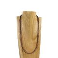 NKS230603-37-COOPER     23 Inches 6mm cooper Navajo pearl bead Necklace