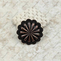 RGY220330-01-COOPER    Cooper flower concho Ring