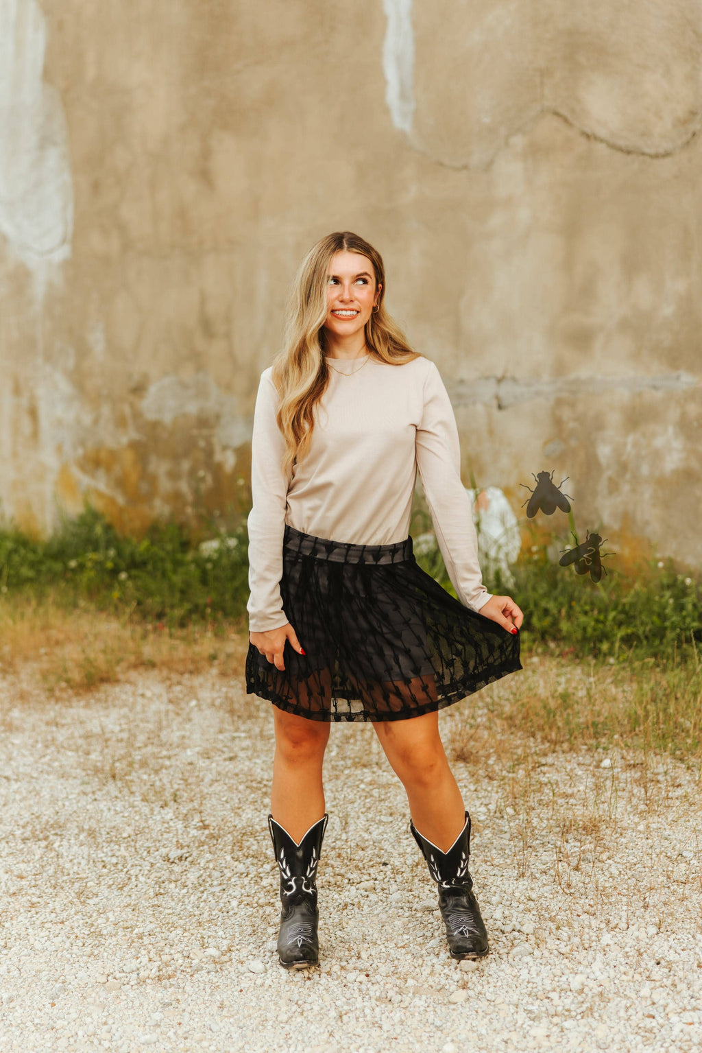 LINGO LACE SKORT *MID