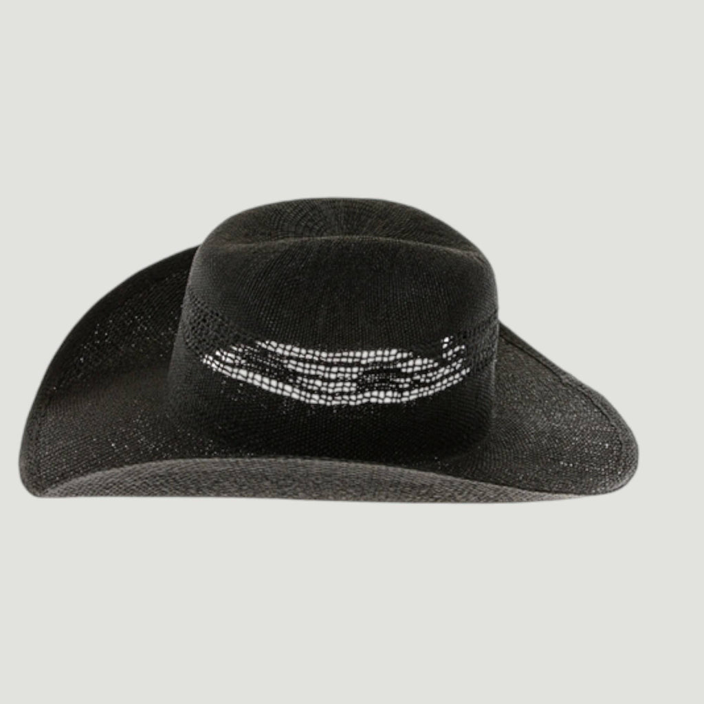 Woven Toyo Straw Vented Cowboy Hat