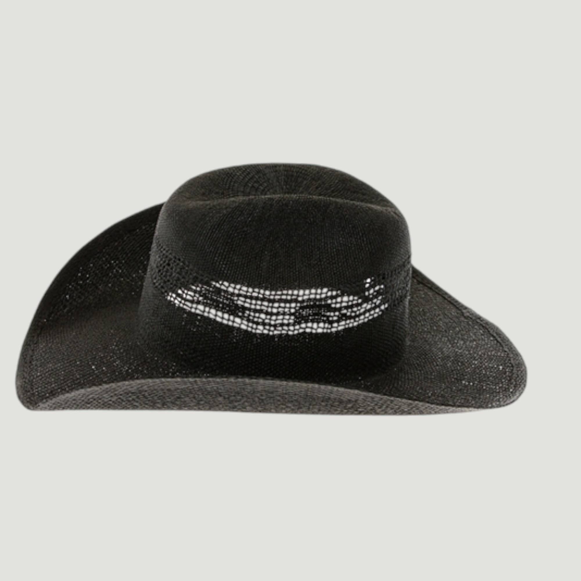 Woven Toyo Straw Vented Cowboy Hat