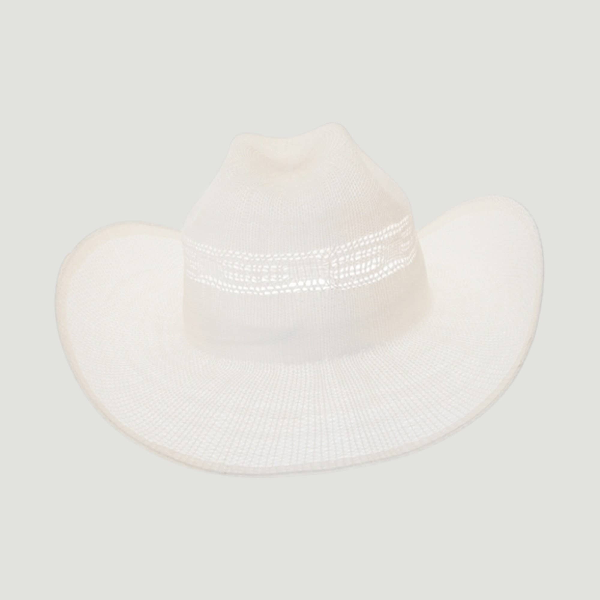 Woven Toyo Straw Vented Cowboy Hat