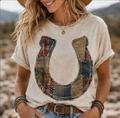 Patchwork Horseshoe Graphic Tee