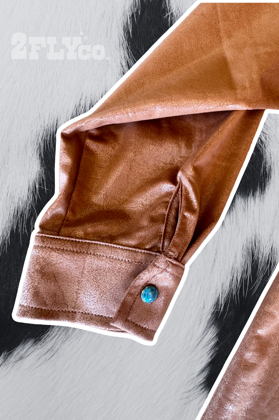 LEATHER OUTLAW TOP *SADDLE