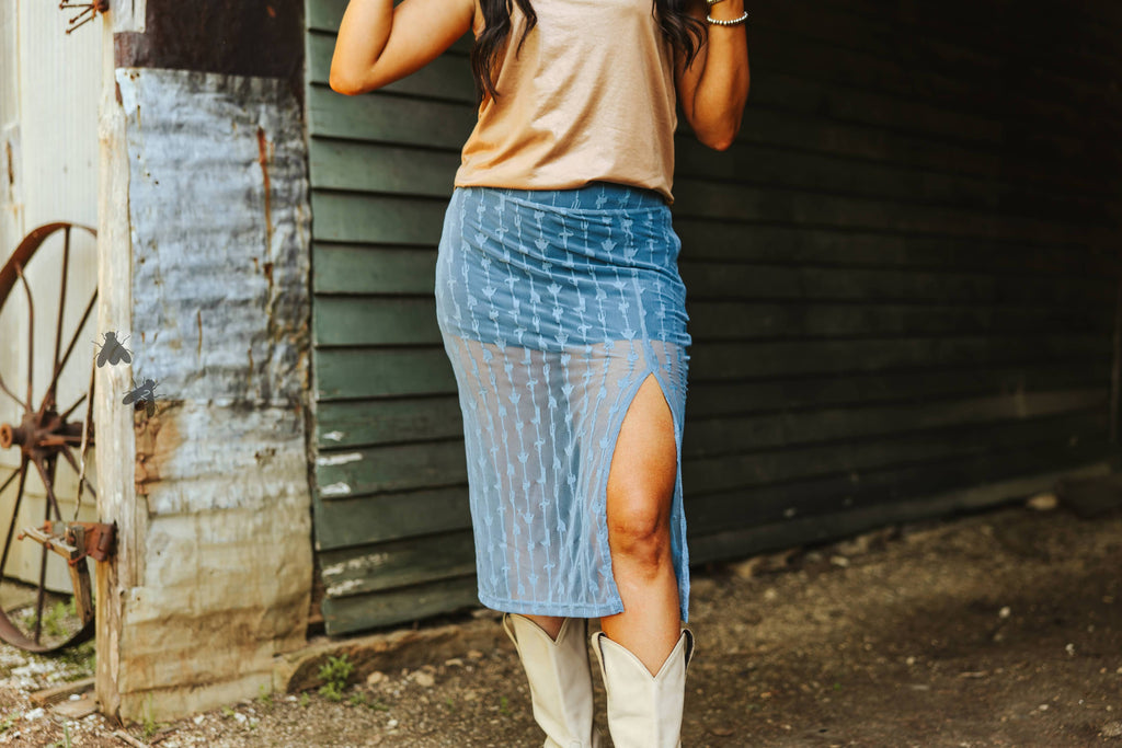 SOUTHERN DRAW SKIRT *DENIM