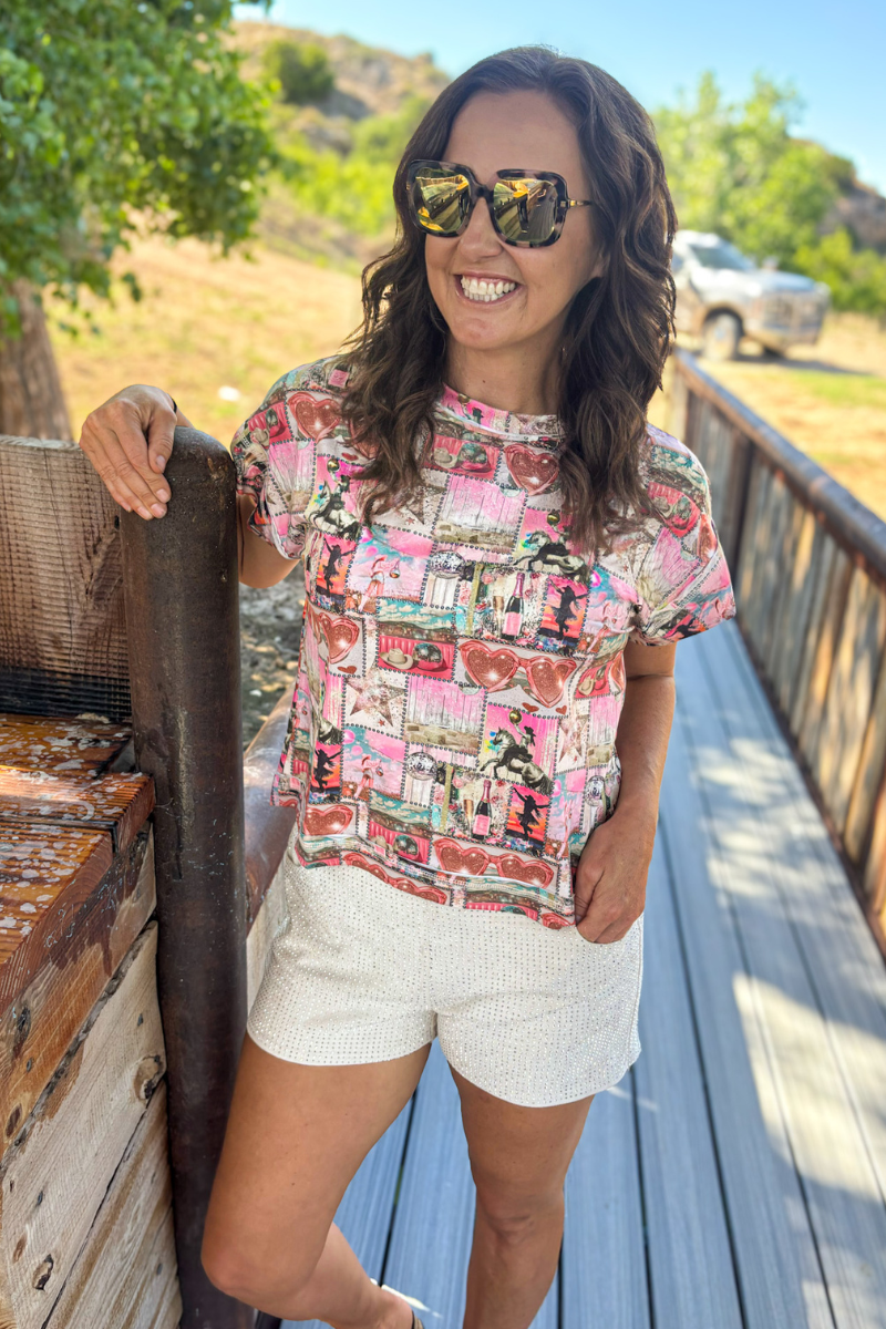 Glitter and Grit Top