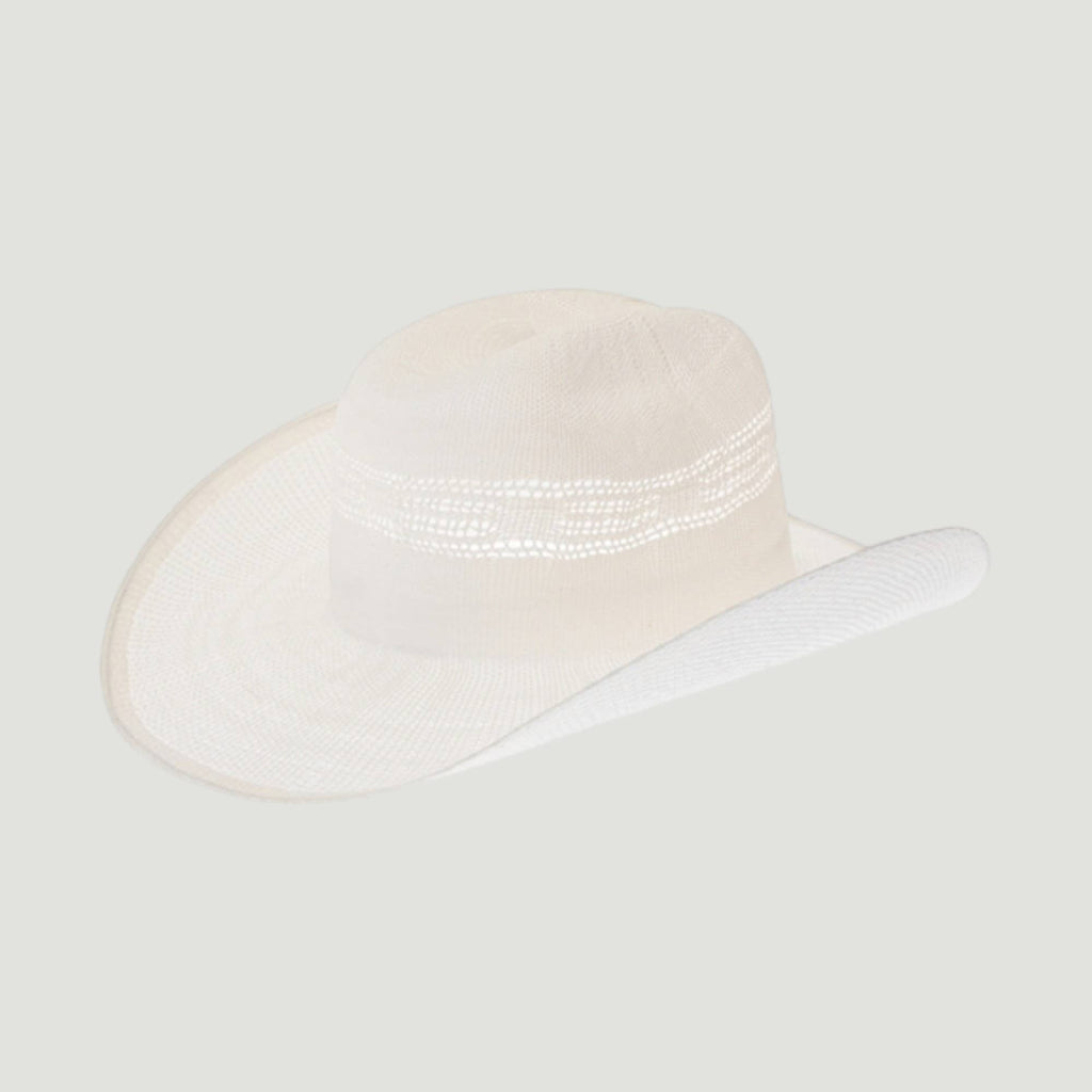 Woven Toyo Straw Vented Cowboy Hat