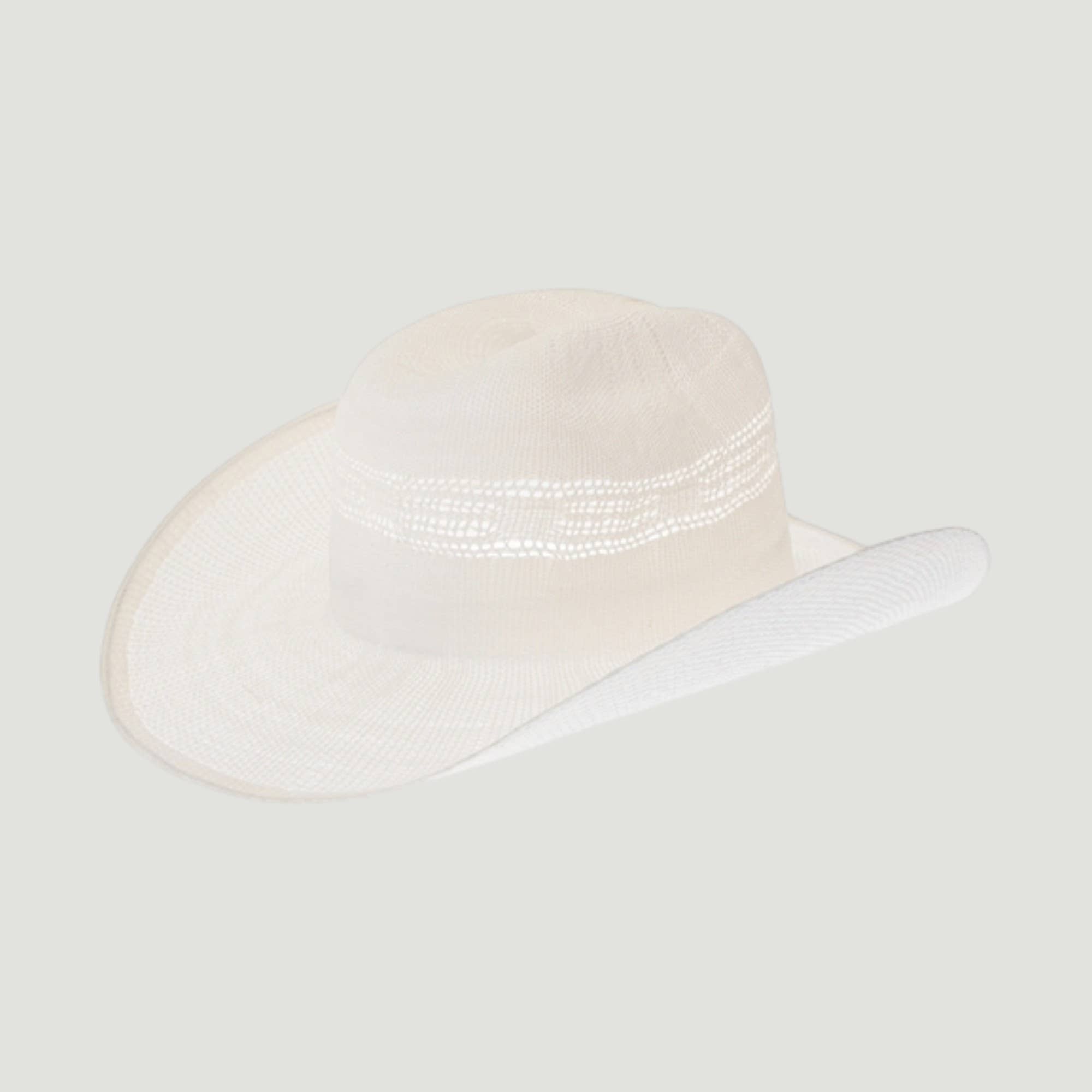 Woven Toyo Straw Vented Cowboy Hat