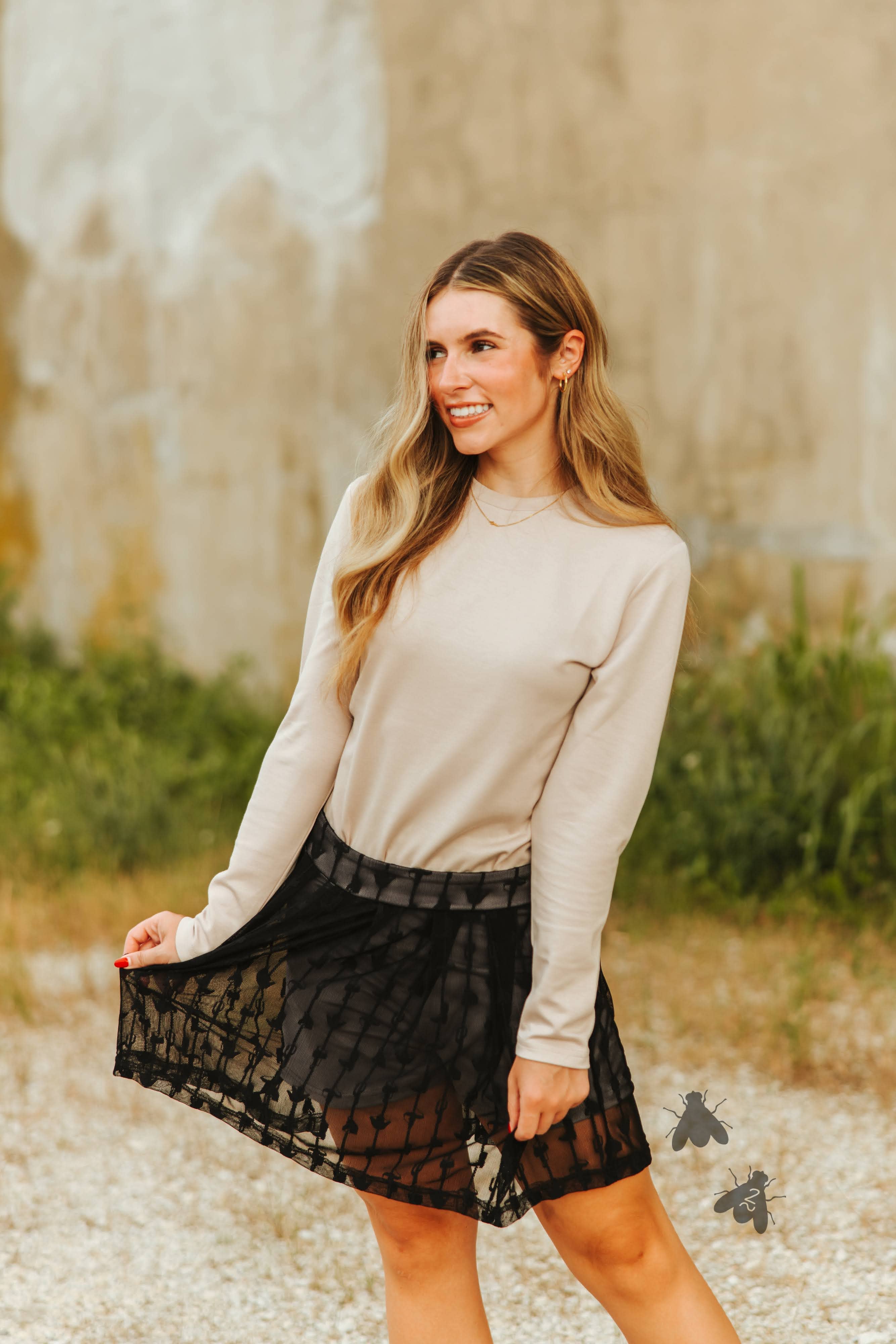 LINGO LACE SKORT *MID