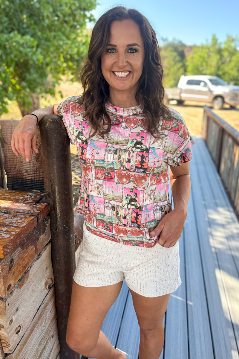 Glitter and Grit Top