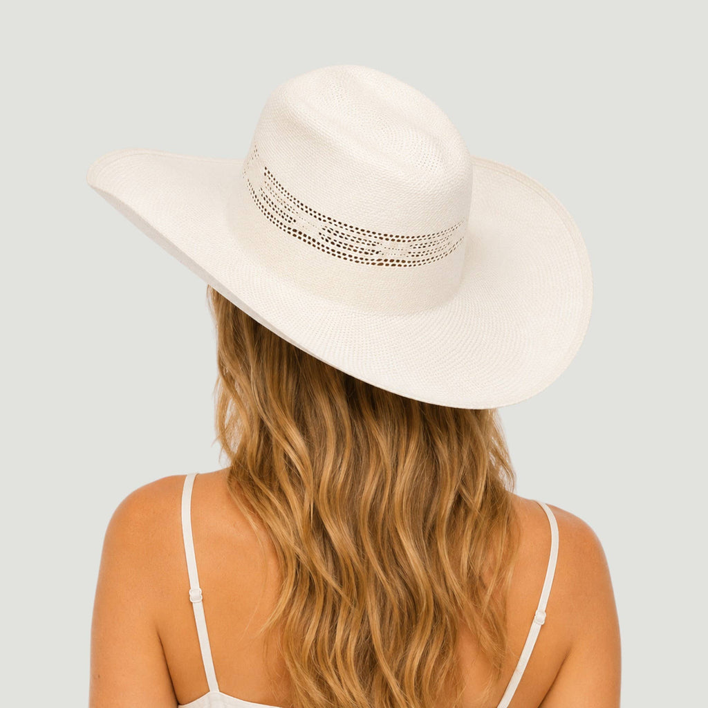 Woven Toyo Straw Vented Cowboy Hat